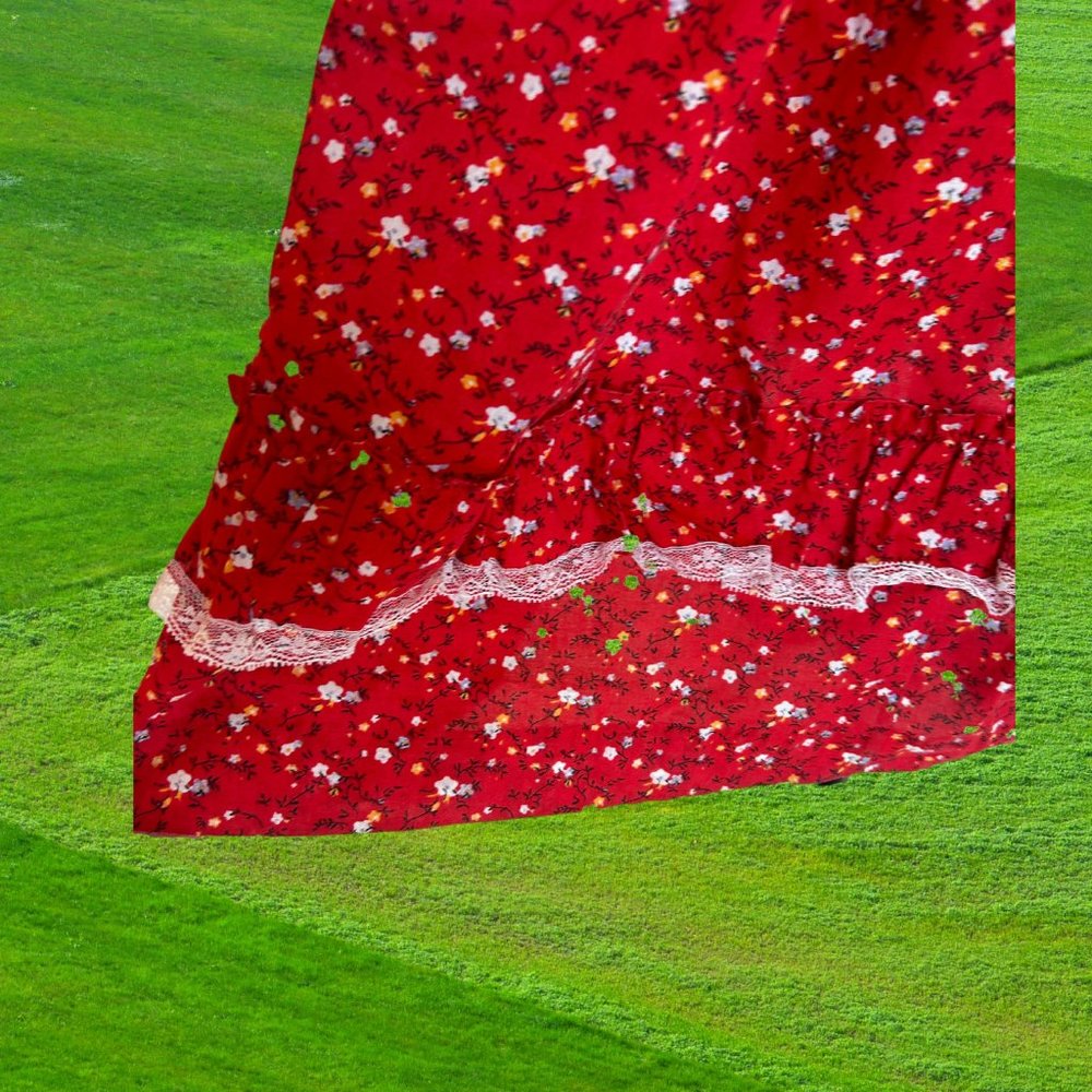 Vintage Women's Prairie Dress, S/M - Picture 2 of 5